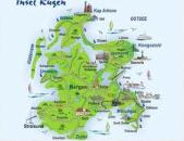Karte der Insel Rgen