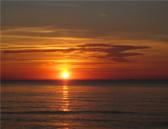 Sonnenuntergang vor der Insel Rgen